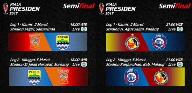 Jadwal Semifinal Piala Presiden 2017