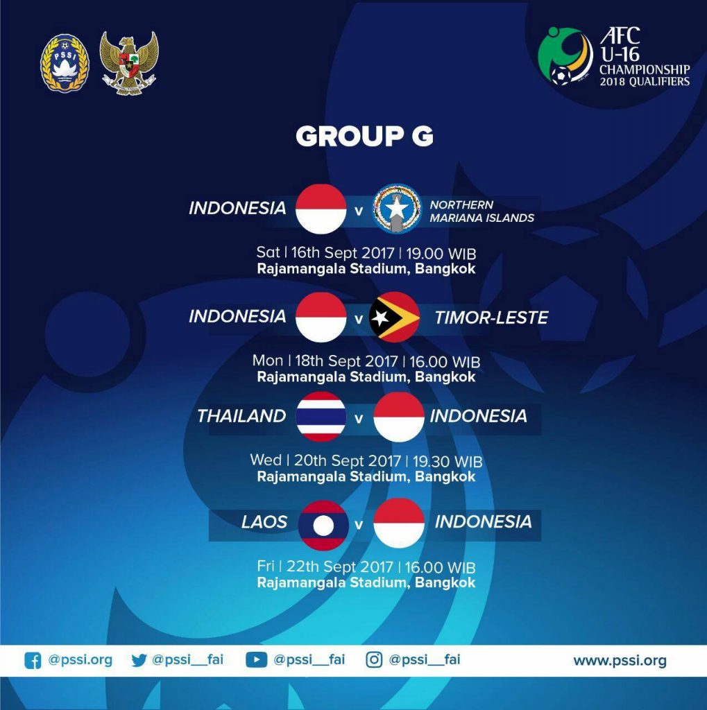 Jadwal Aff Timnas Indonesia U-16