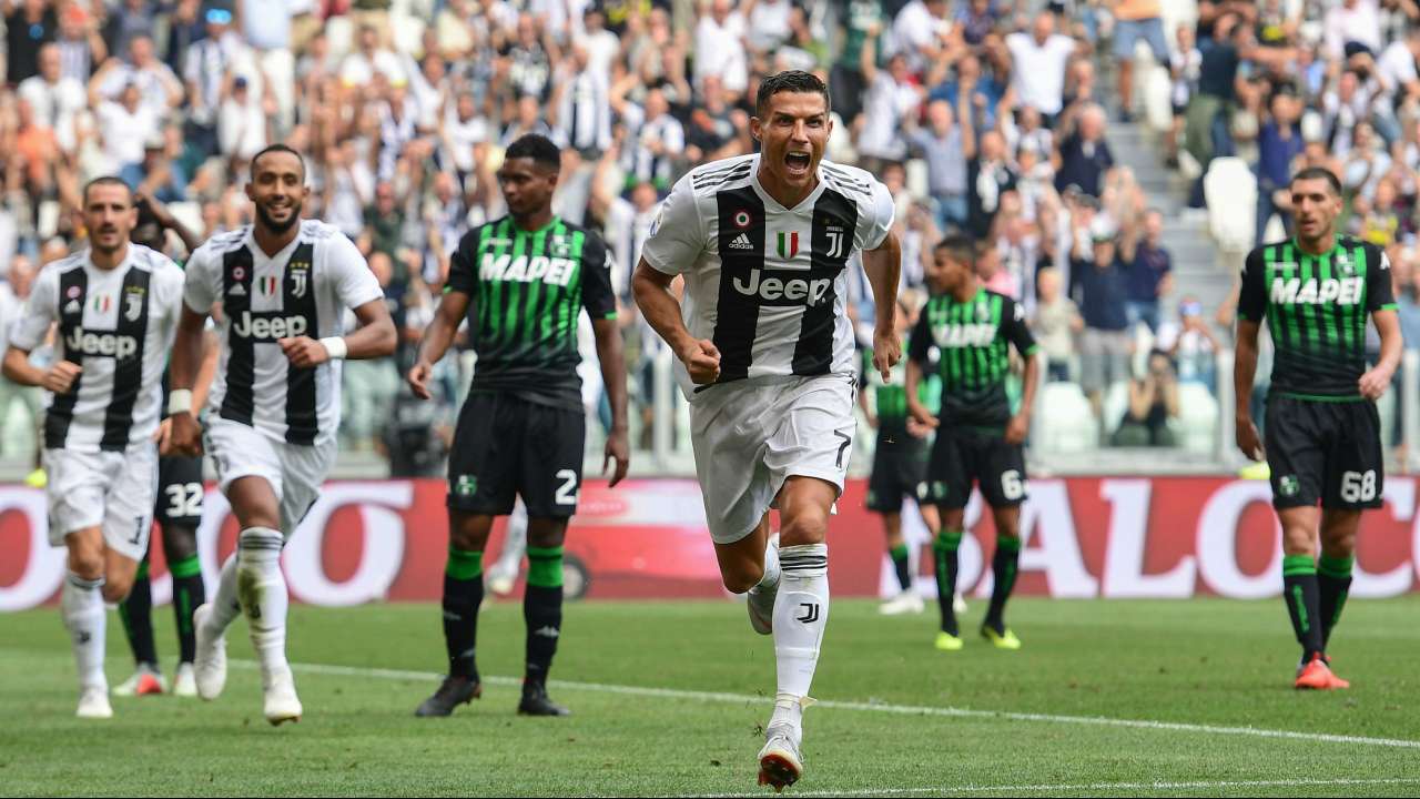 Ronaldo Juventus Gol Perdana Selebrasi Min