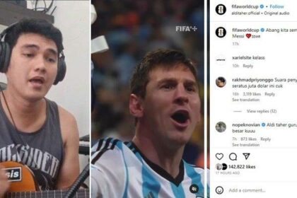 Lagu Aldi Taher Lionel Messi Di Akun Resmi Fifa